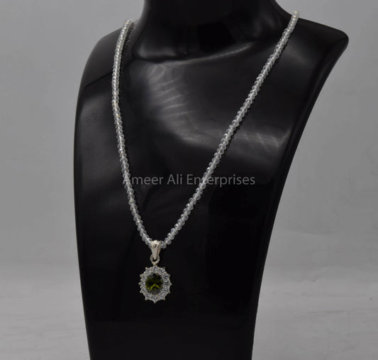 AAE 5722 Chandi Pendant 925, Stone: Zircon - AmeerAliEnterprises