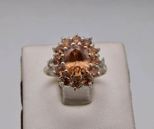 AAE 5695 Chandi Ring 925, Stone: Zircon - AmeerAliEnterprises