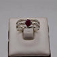 AAE 5705 Chandi Ring 925, Stone: Ruby - AmeerAliEnterprises