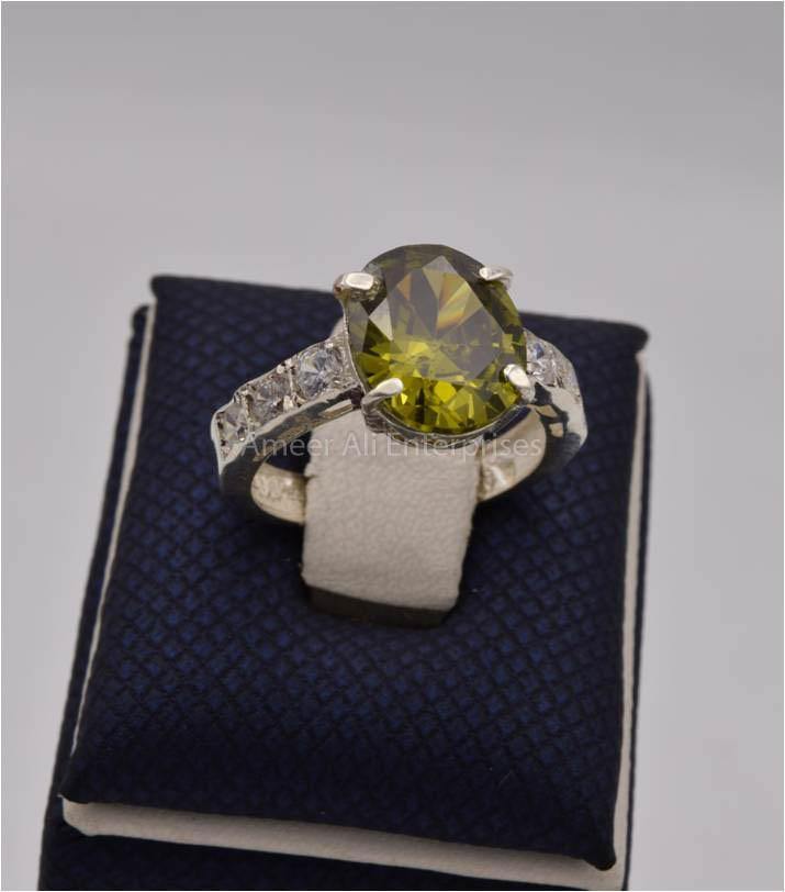 AAE 5506 Chandi Ring 925, Stone: Zircon - AmeerAliEnterprises