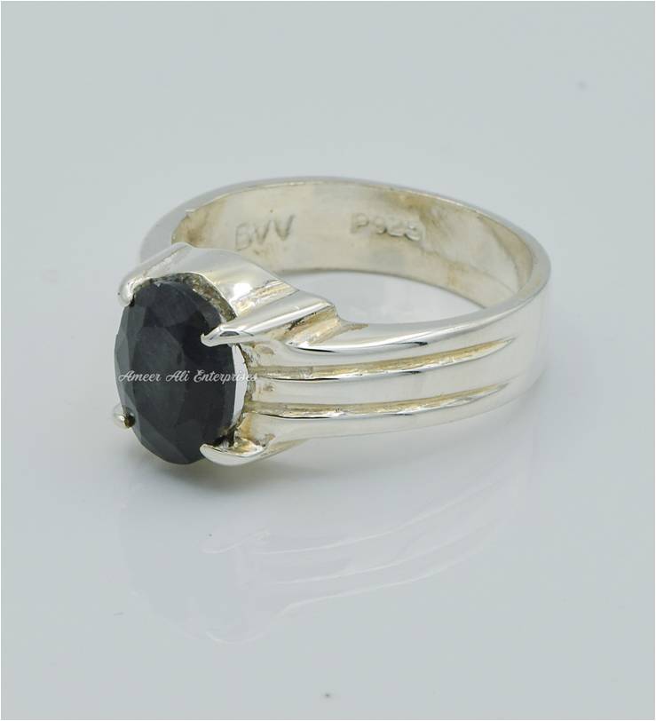 AAE 6251 Chandi Ring 925, Stone: Neelam