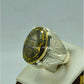 AAE 6125 Chandi Ring 925, Stone: Hadeed (Ayat ul Kursi) - AmeerAliEnterprises