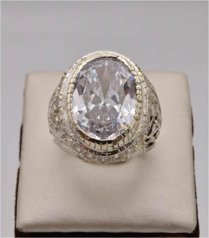AAE 2483 Chandi Ring 925, Stone: Zircon - AmeerAliEnterprises