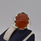 AAE 9105 Chandi Ring 925, Stone: Yamni Aqeeq - AmeerAliEnterprises