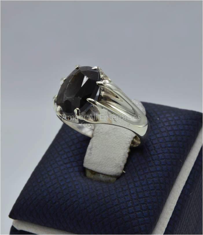 AAE 5821 Chandi Ring 925, Stone: Zabarjad - AmeerAliEnterprises