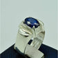 AAE 6844 Chandi Ring 925, Stone: Neelam