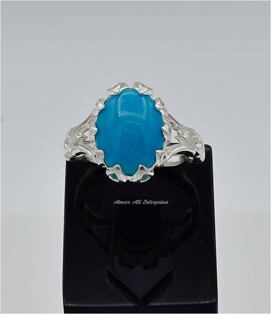 AAE 6587 Chandi Ring 925, Stone: Feroza