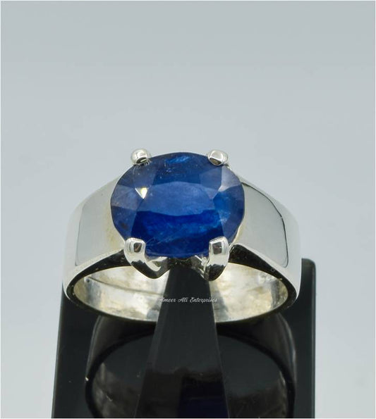 AAE 6255 Chandi Ring 925, Stone: Neelam