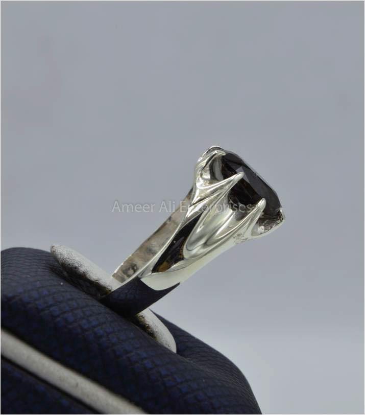 AAE 5821 Chandi Ring 925, Stone: Zabarjad - AmeerAliEnterprises