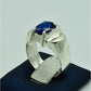 AAE 6844 Chandi Ring 925, Stone: Neelam