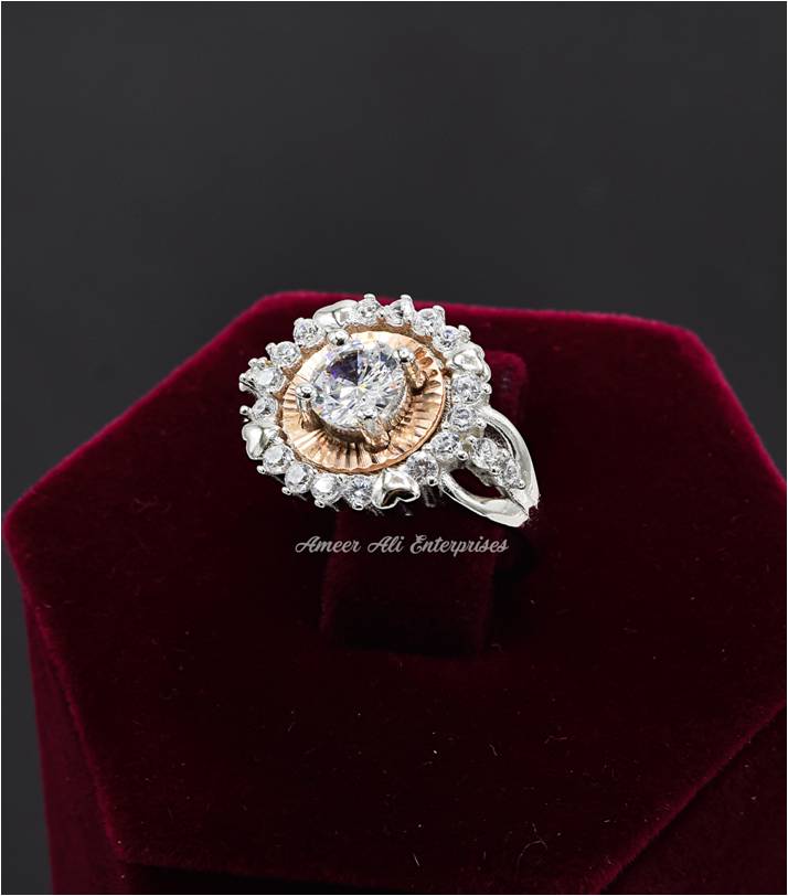 AAE 6970 Chandi Ring 925. Stone: Zircon
