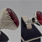 Silver Couple Rings: Pair 152,  Stone: Irani Poota Yaqoot - AmeerAliEnterprises