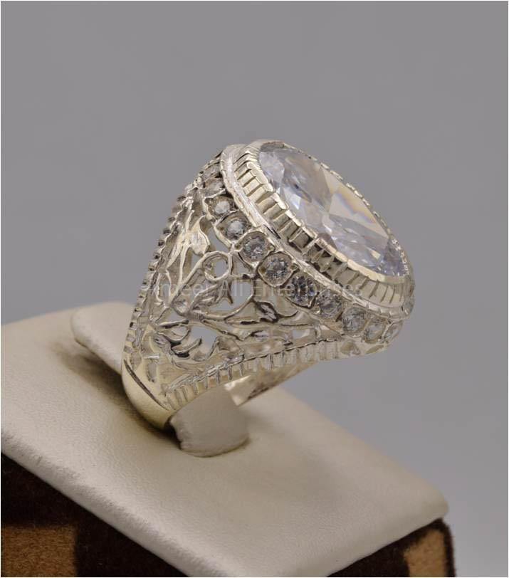 AAE 2483 Chandi Ring 925, Stone: Zircon - AmeerAliEnterprises