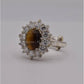 AAE 5568 Chandi Ring 925, Stone: Tiger's Eye - AmeerAliEnterprises