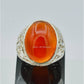 AAE 2465 Chandi Ring 925, Stone: Red Aqeeq