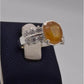 AAE 2468 Chandi Ring 925, Stone: Pukhraj (Yellow Sapphire) - AmeerAliEnterprises