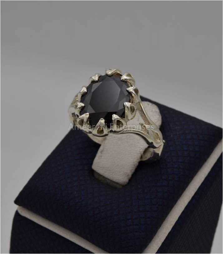 AAE 5633 Chandi Ring 925, Stone: Zircon - AmeerAliEnterprises