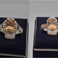 Silver Couple Rings: Pair 114,  Stone: Zircon - AmeerAliEnterprises