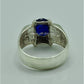 AAE 6844 Chandi Ring 925, Stone: Neelam