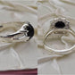 Silver Couple Rings: Pair 4,  Stone: Opal - AmeerAliEnterprises