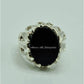 AAE 9585 CHANDI RING 925, STONE: BLACK AQEEQ