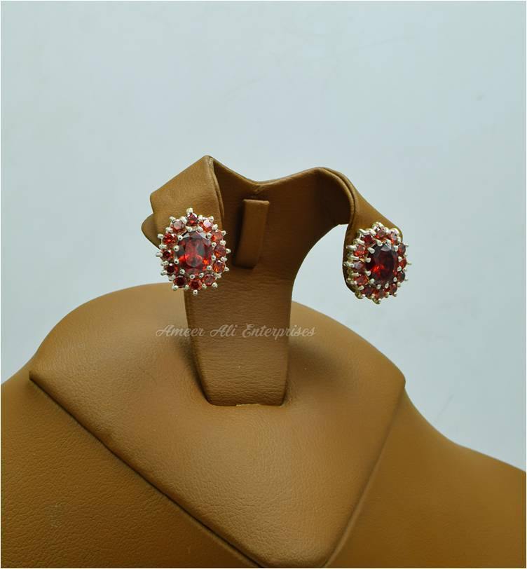 AAE 5714 Chandi Earring 925, Stone: Zircon - AmeerAliEnterprises