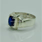 AAE 6844 Chandi Ring 925, Stone: Neelam