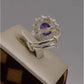 AAE 2411 Chandi Ring 925, Stone: Zircon - AmeerAliEnterprises