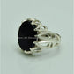 AAE 9585 CHANDI RING 925, STONE: BLACK AQEEQ