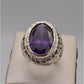 AAE 2484 Chandi Ring 925, Stone: Zircon - AmeerAliEnterprises