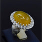 AAE 6820 CHANDI RING 925, STONE: Yellow AQEEQ - AmeerAliEnterprises