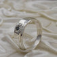 AAE 1436 Chandi Ring 925, Stone: Blue Sapphire (Neelam) - AmeerAliEnterprises