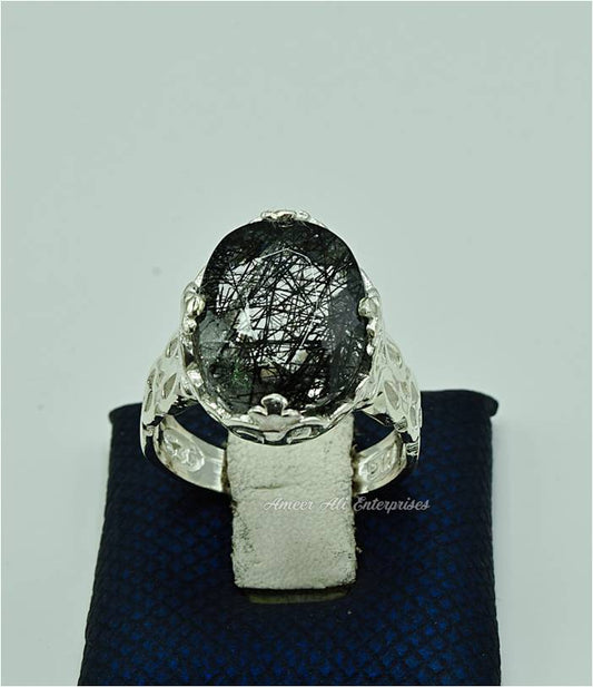 AAE 6897 Chandi Ring 925, Stone: Moh e Najaf