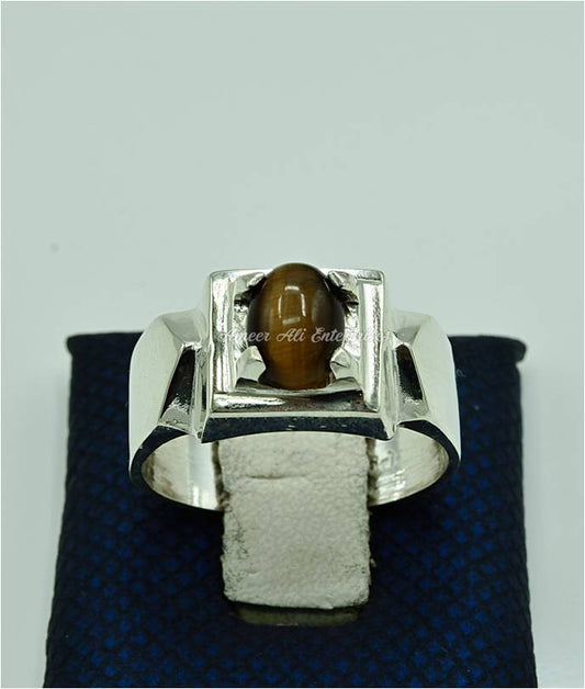 AAE 6870 Chandi Ring 925, Stone: Tiger's Eye