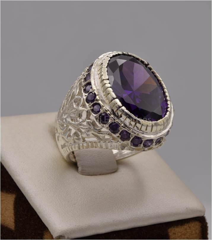 AAE 2484 Chandi Ring 925, Stone: Zircon - AmeerAliEnterprises
