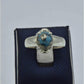 AAE 5853 Chandi Ring 925, Stone: Shajri Feroza - AmeerAliEnterprises