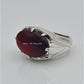 AAE 6567 Chandi Ring 925, Stone: Yamni Aqeeq