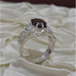 AAE 1136 Chandi Ring 925, Stone: Ruby (Yaqoot) - AmeerAliEnterprises