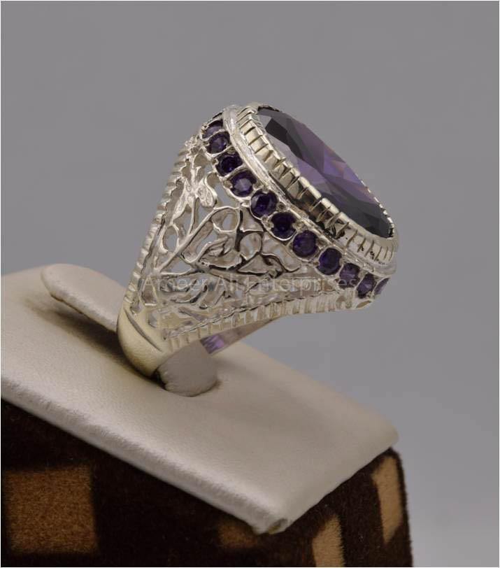AAE 2484 Chandi Ring 925, Stone: Zircon - AmeerAliEnterprises