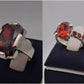 Silver Couple Rings: Pair 74,  Stone: Zircon - AmeerAliEnterprises