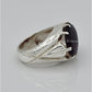 AAE 6567 Chandi Ring 925, Stone: Yamni Aqeeq