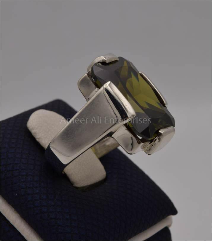 AAE 1809 Chandi Ring 925, Stone: Zircon - AmeerAliEnterprises