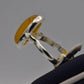 AAE 6531 Chandi Ring 925, Stone: Yellow Aqeeq - AmeerAliEnterprises