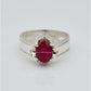 AAE 6635 Chandi Ring 925, Stone: Ruby