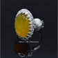 AAE 6820 CHANDI RING 925, STONE: Yellow AQEEQ - AmeerAliEnterprises