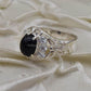 AAE 0328 Chandi Ring 925, Stone Opal (Black) - AmeerAliEnterprises