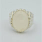 AAE 6258 Chandi Ring 925, Stone: Dur e Najaf