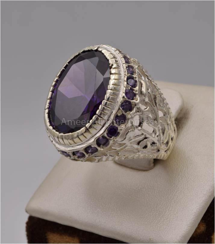 AAE 2484 Chandi Ring 925, Stone: Zircon - AmeerAliEnterprises