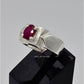 AAE 6574 Chandi Ring 925, Stone: Ruby