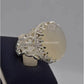 AAE 2219 Chandi Ring 925, Stone: Dur e Najaf - AmeerAliEnterprises